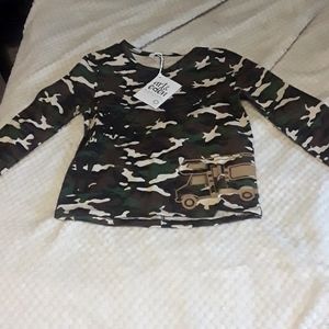 Camouflage long sleeved shirt
